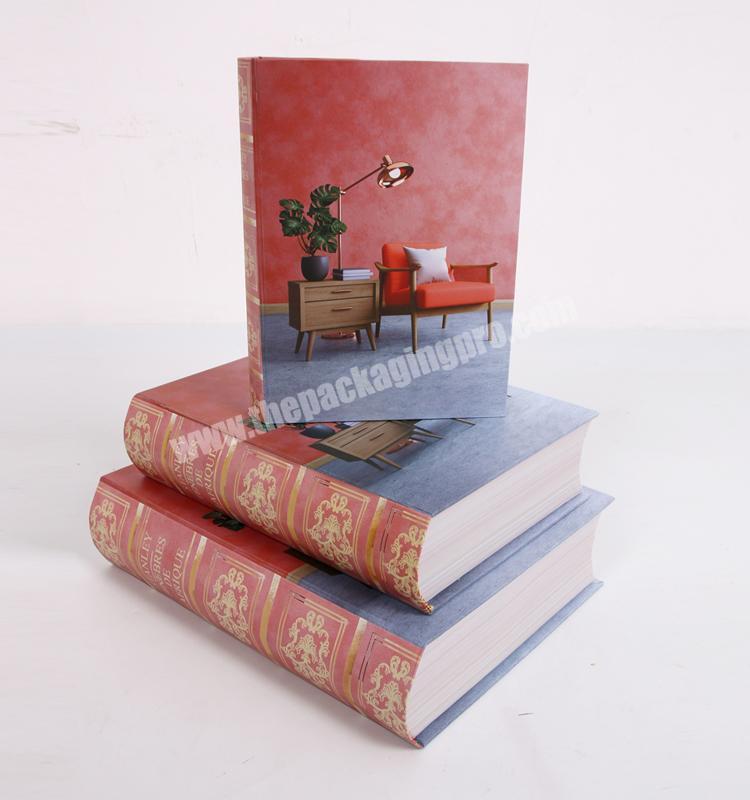 China Supplier Handmade Decorative Book Style Boxes For Gift