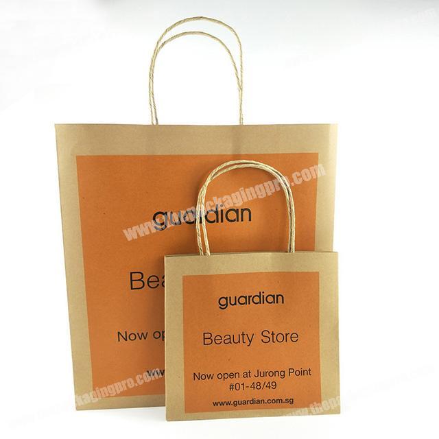 China supplier new products custom-made takeout food package tote kraft paper bag can be printed logo