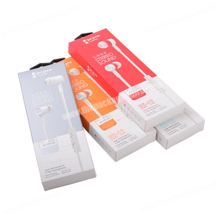 China supplier produce high quality paperboard usb cable boxes packing
