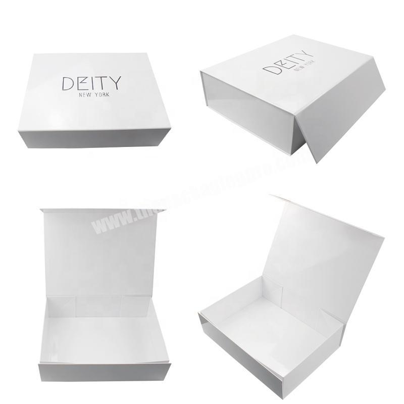 China Supplier White Flat Pack Empty Baby Shoe Gift Boxes