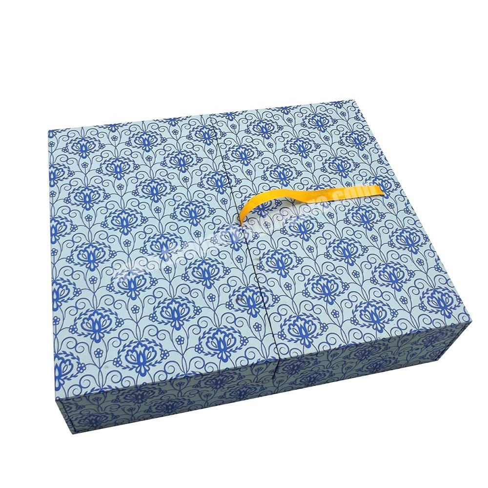 China Supplier Wholesale Matte Blue Brand Custom Cosmetic Paper Box Packaging