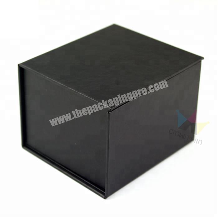 China Suppliers Black Magnetic Gift Boxes With Black EVA Insert