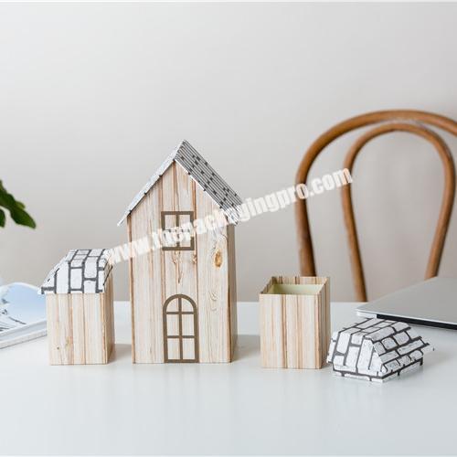 China suppliers eco-friendly home decoration desk organizer small paper storage box for gift