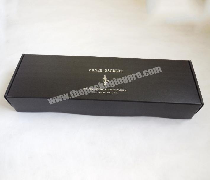 China suppliers OEM matte black product packaging box with outside packing box
