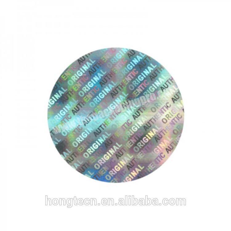 China suppliers security custom hologram sticker