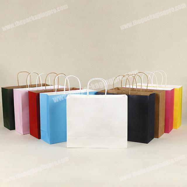 China suppliers wholesale eco durable fine general custom logo shopping kraft paper handbag