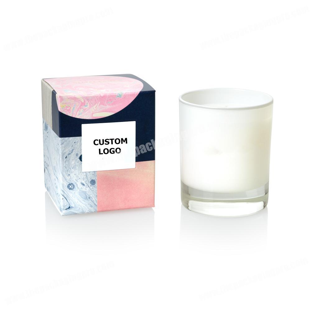 China supplies cardboard paper custom luxury candle packaging boxes