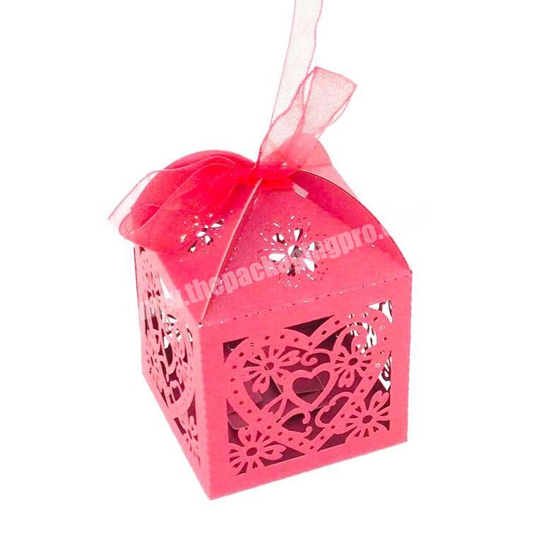 China wholesale custom eco-friendly printing pink color small gift packaging box