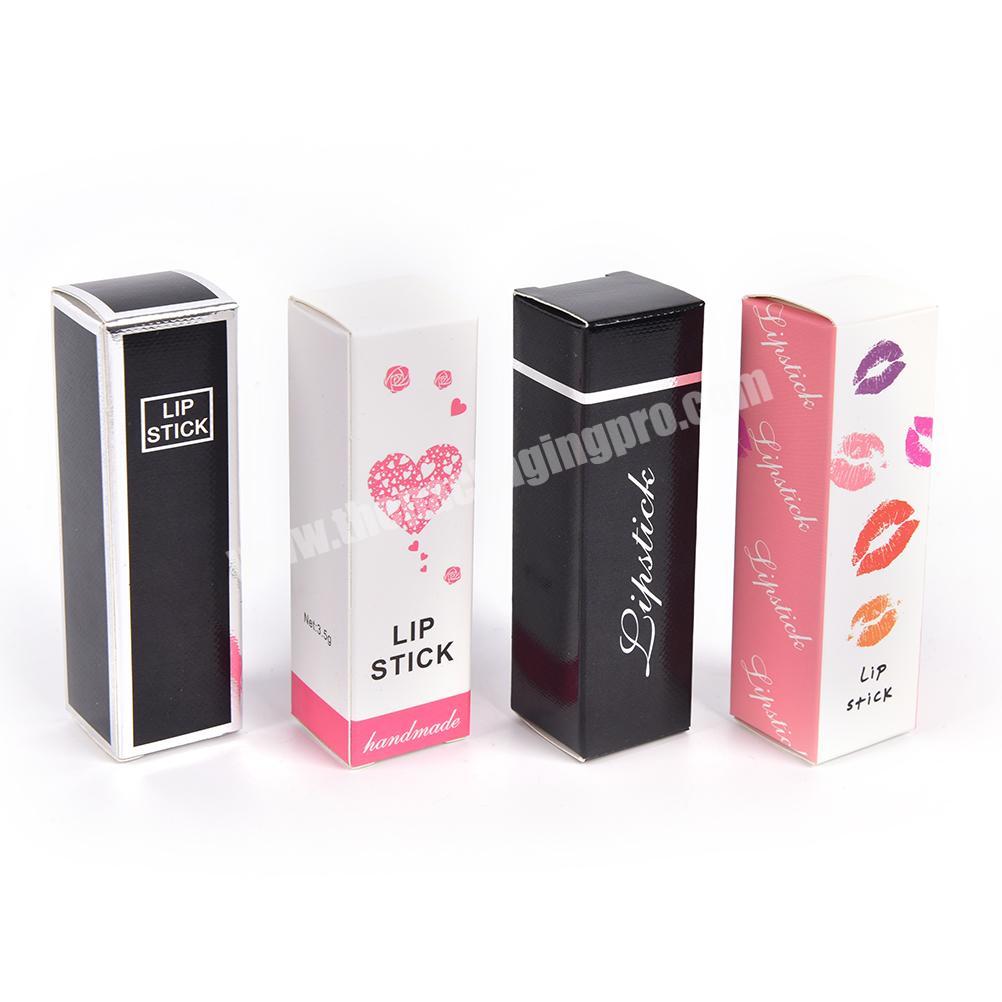 China wholesale custom logo print cardboard paper auto lock cosmetic makeup packaging lipstick lip gloss lipgloss box