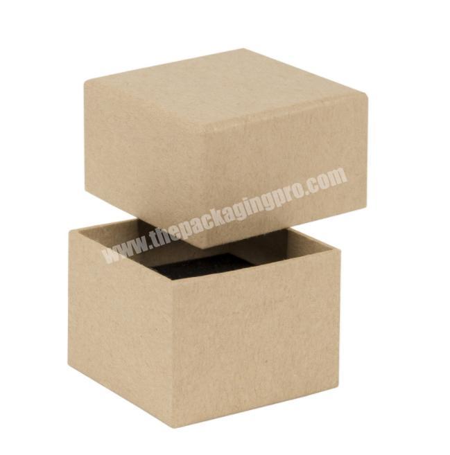 China wholesale manufacturer made ring necklace bracelet kraft paper box, white black kraft paper box for jewelry packaging
