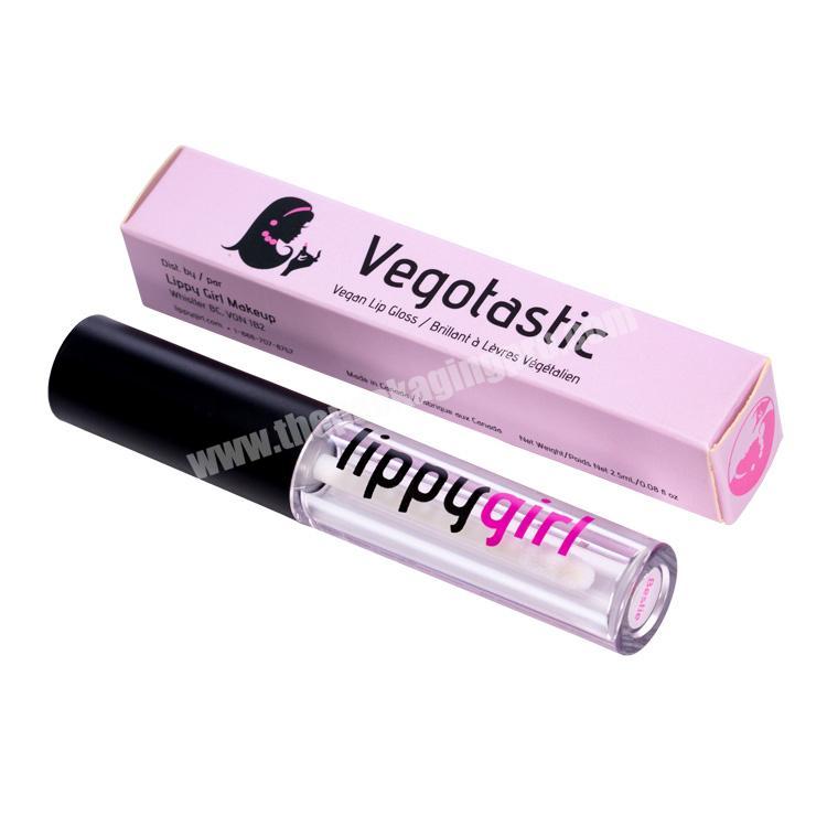 China wholesale price custom logo printed cardboard paper box lipstick lip balm lipgloss packaging
