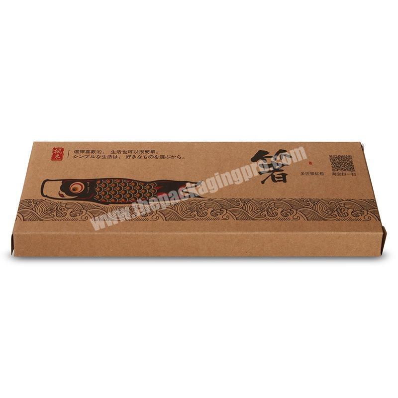Chinese Custom With Logo Printed Reusable  Chopsticks Gift Set Box