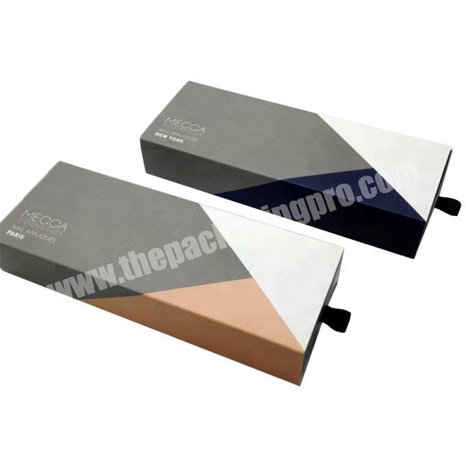 Chinese factory drawer box kraft custom luxury packaging boxes lined with satin for perfume bottle logo