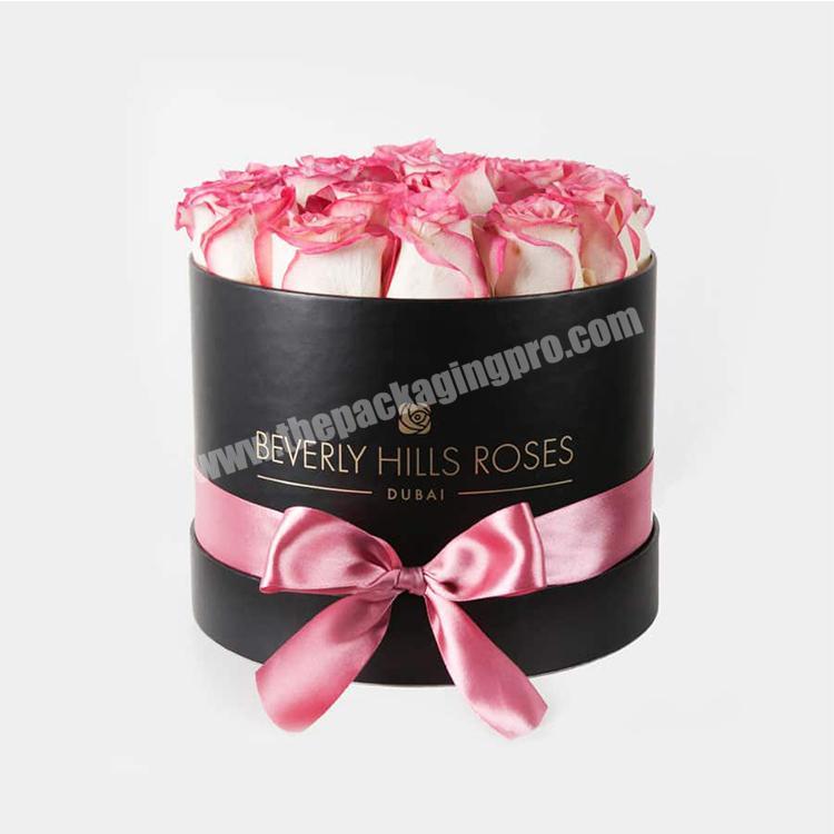 chinese factory hot sale custom round luxury flower box