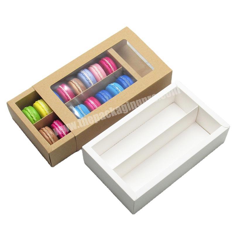 Chinese factory hot sale macaron gift box paper box for packing dessert cake