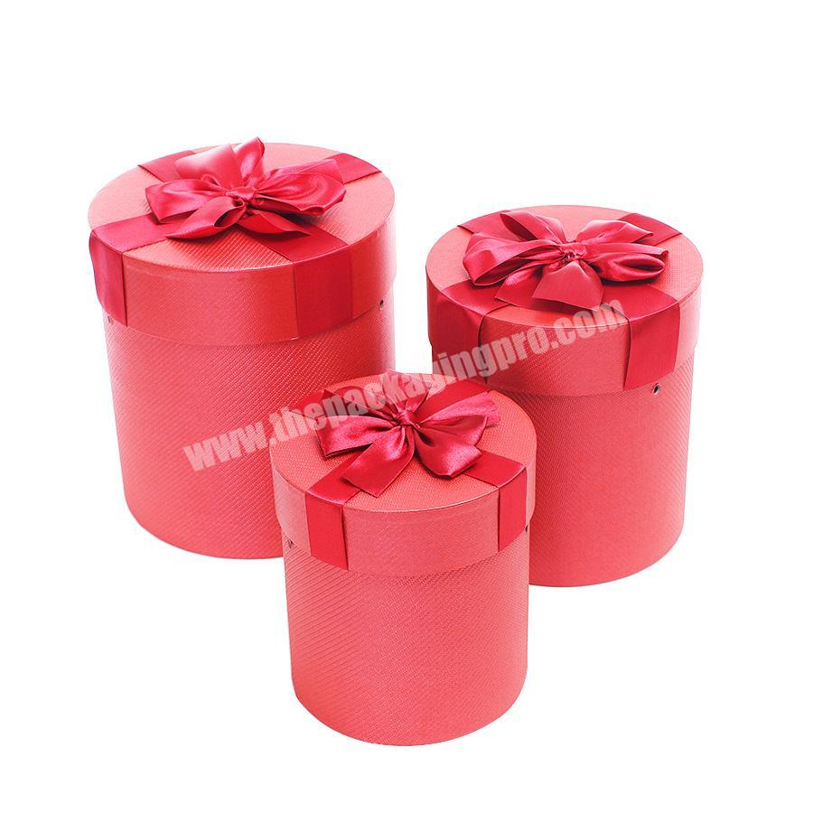 Chinese factory paper gift box packing with ribbon