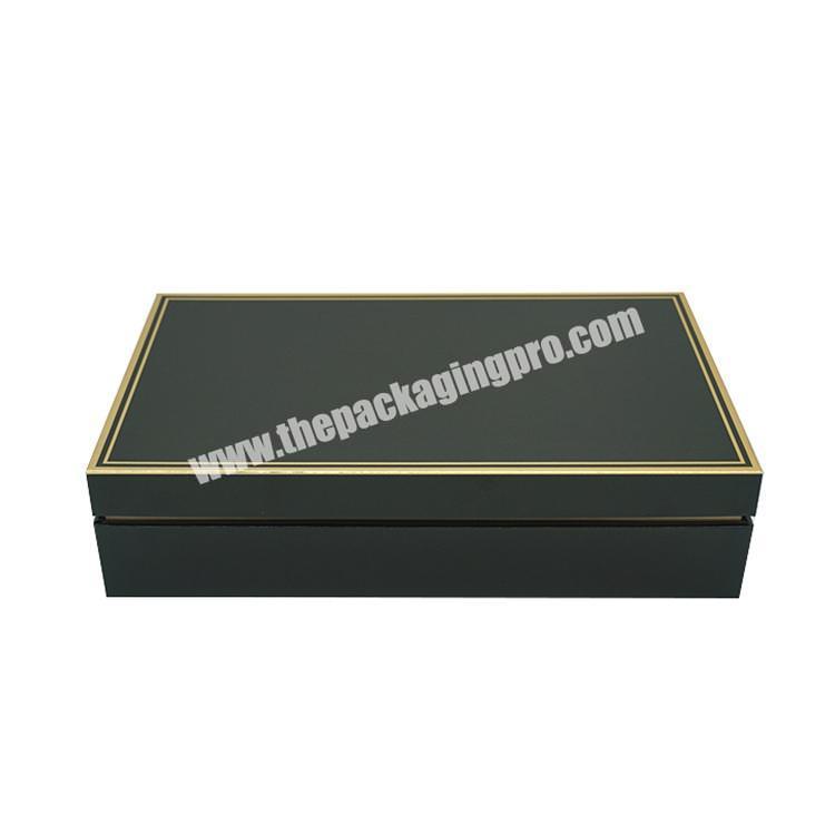 Chinese logo printing black cardboard boxes for tea packaging