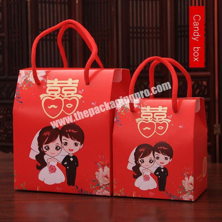 Chinese made custom designs wedding box gift packaging cartons candy box wedding box