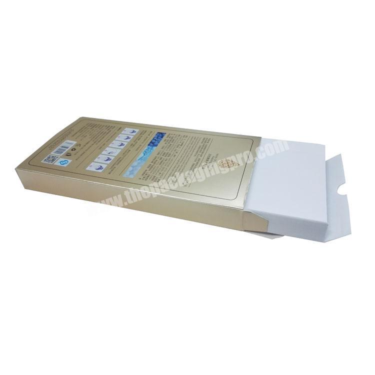 Chinese Manufacturer Gold Cardboard Mobile Tempered Glass Packing Paper Box For Sale