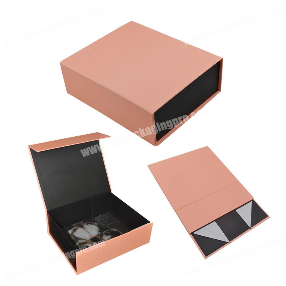 Chinese Supplier Art Paper Cardboard Custom Logo Flip Top Magnetic Closing Flat Foldable Wine Bottle Packaging Box