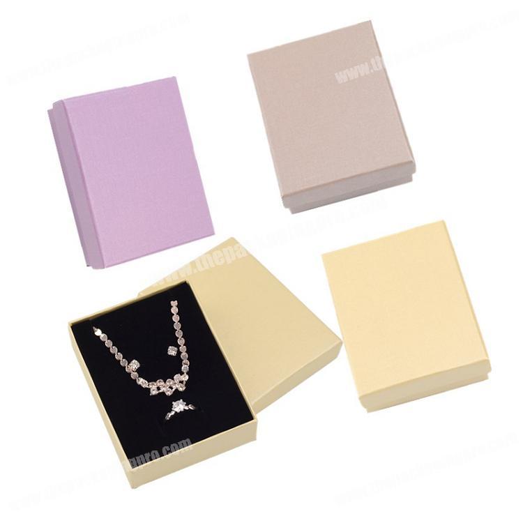 Chinese Supplier Customized Logo Stamping Special Paper Jewelry Necklace Packaging Box