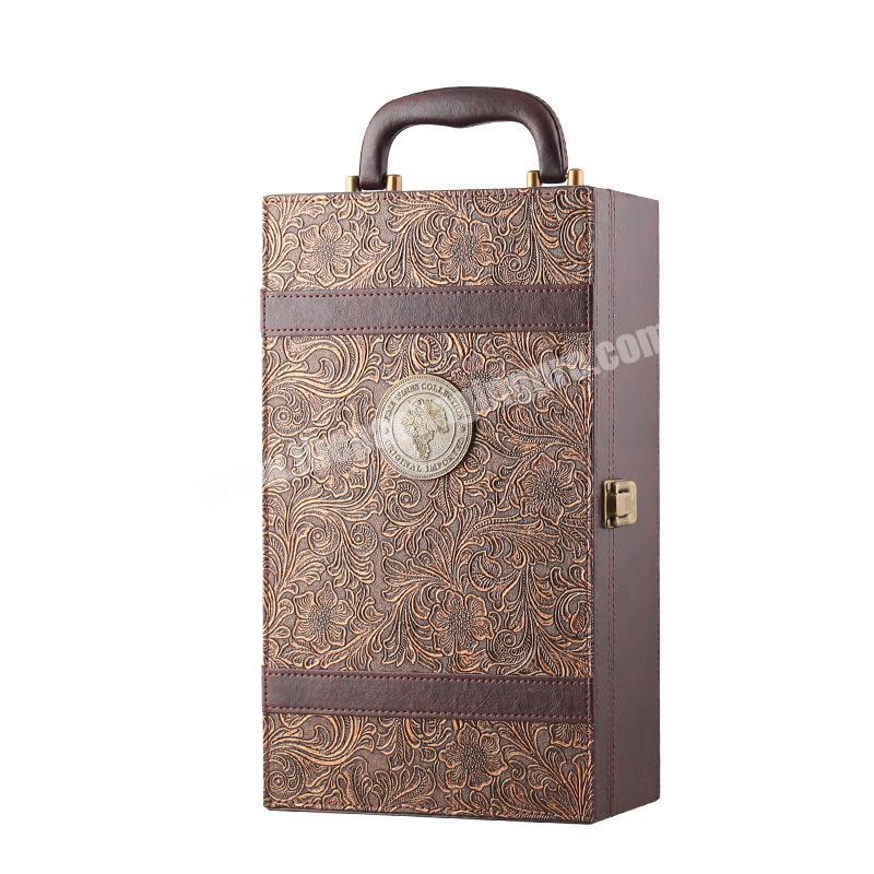 Chinese supplier wine tin box 2 bottle wine box box for wine bottle with best quality