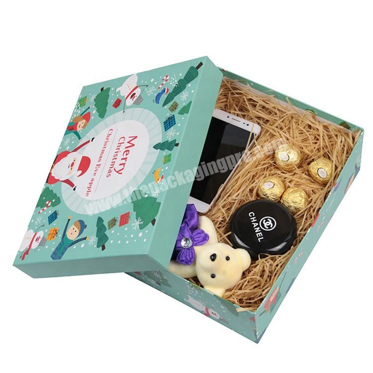 Chocolate Artpaper Luxury Reusable Santa Paper Unique Ball Nesting Makeup Packaging Gift Box Christmas