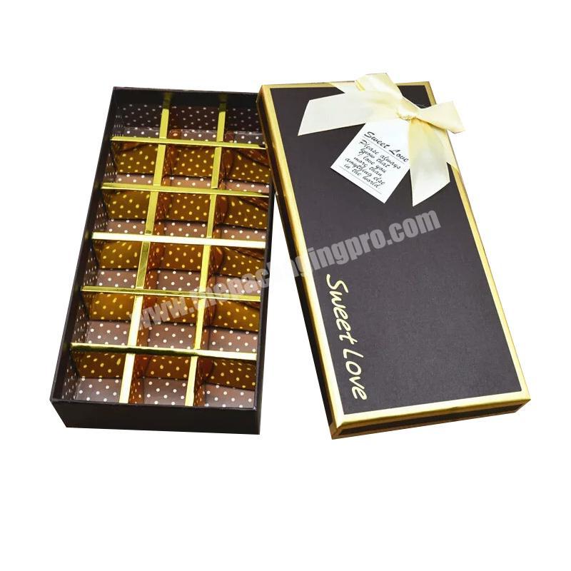 Chocolate Box Wholesale Engram OEM Custom Logo Printing Packaging Paper luxury Box