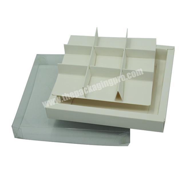 Chocolate Packaging Box With White Paper Divided Square Paper Box