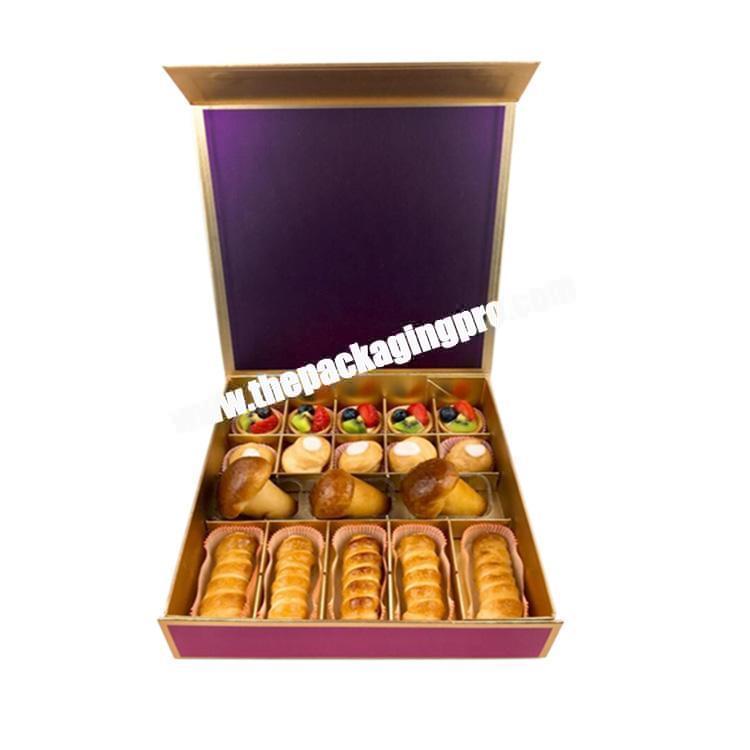 chocolate packing folding paper box with magnetic closure