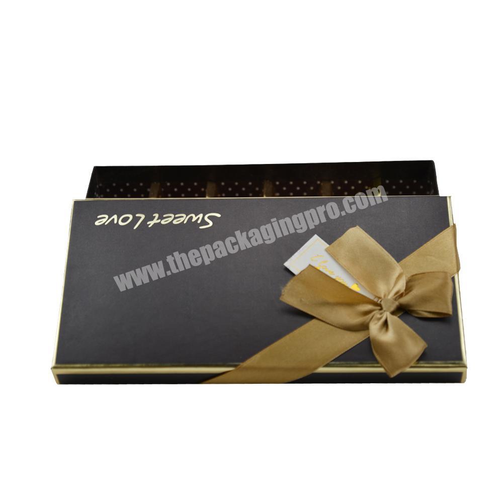 Chocolate Use And Accept Custom Order Handmade Gift Paper Chocolate Packaging Box With Insert