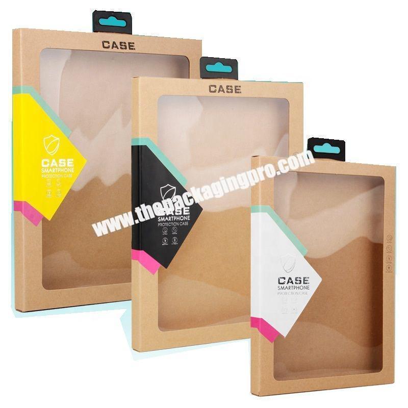 cholyn Custom Kraft Paper cardboard retail Mobile Phone Case Packaging Box for phone case
