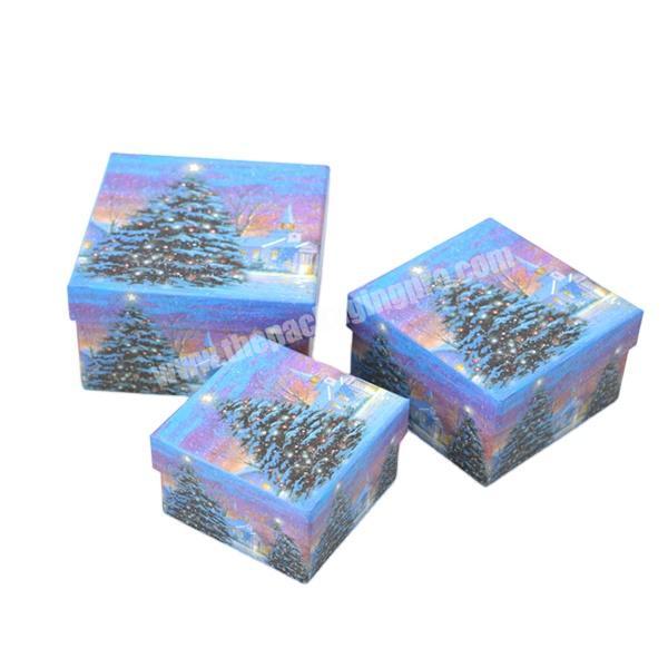 christmas luxury small gift box packing with ribbon