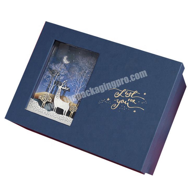 Christmas new year gift box Valentine's day gift box transparent creative holiday gift wrapping paper box