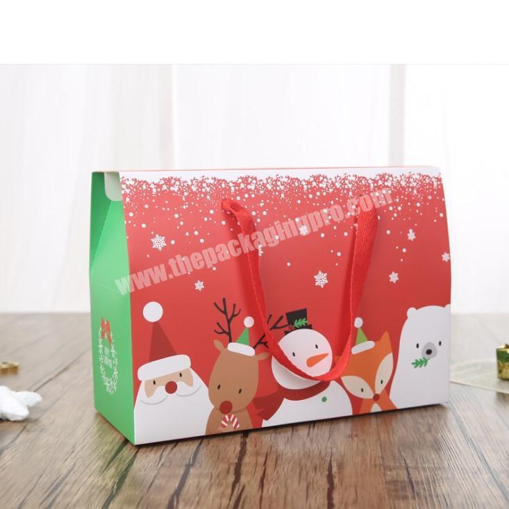 Christmas Theme Gift Box Custom Lovely Empty Paper