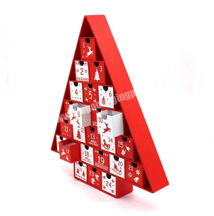 Christmas Tree Pattern Printable Countdown to Christmas Advent Calendar Box Christmas Gift Box