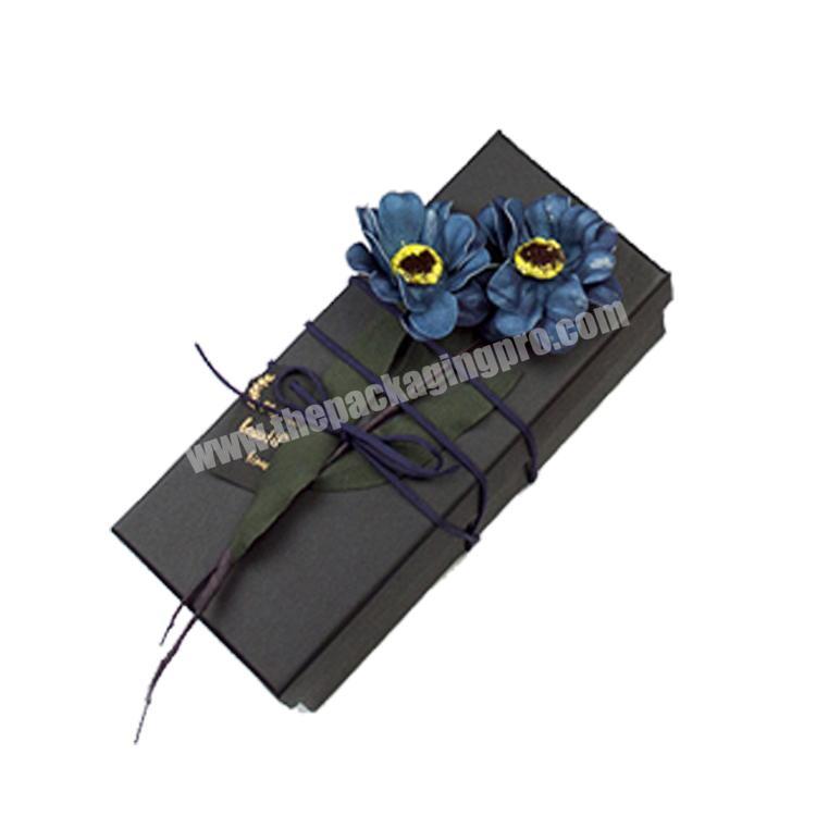 Classic black custom hard paper shoe gift box for packaging