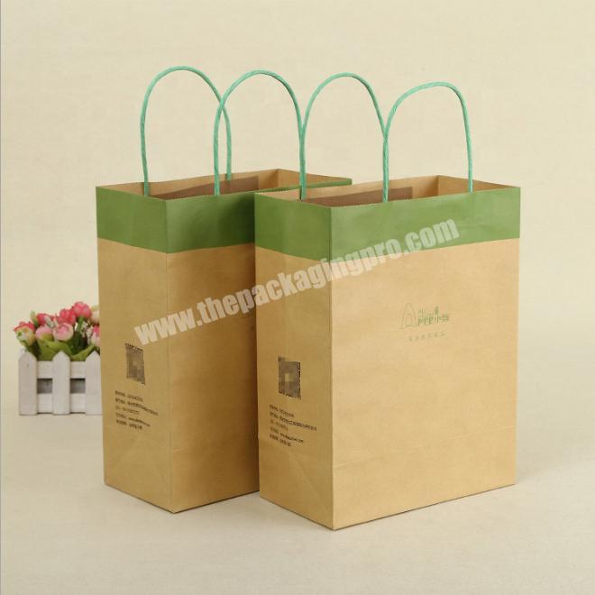 Classic Kraft Paper Bags Manufacture, Custom Square Bottom Paper Shopping Bag