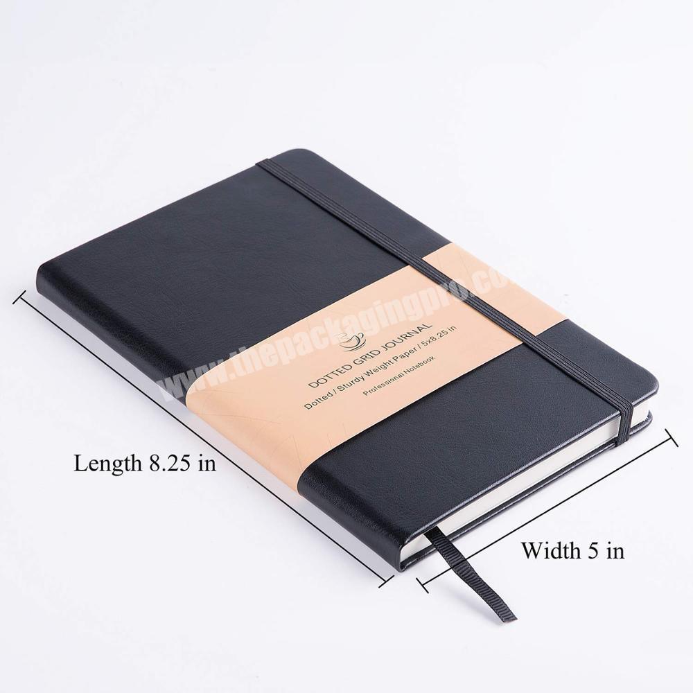 Classic Ruled Hardcover Plain Notebook Journal Thick Smooth Pages with Inner Pocket