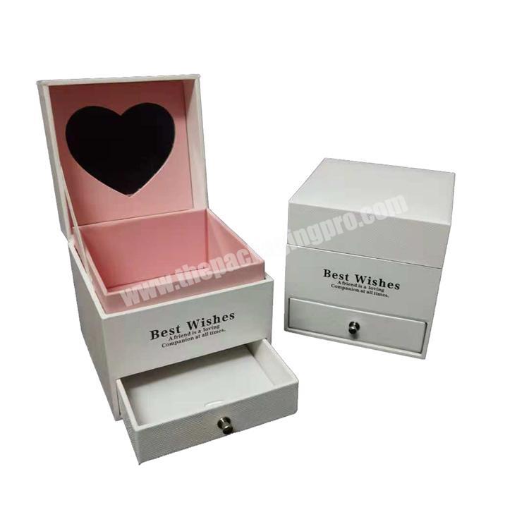 Clear Acrylic Box With drawer new flower box for valentines