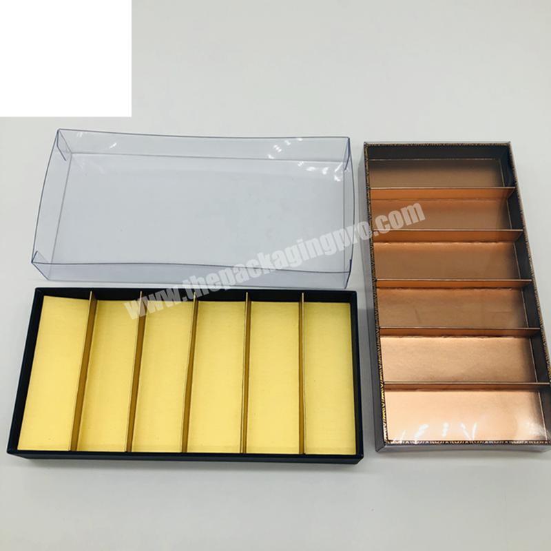 clear lid gift paper box new design chocolate box wholesale packaging