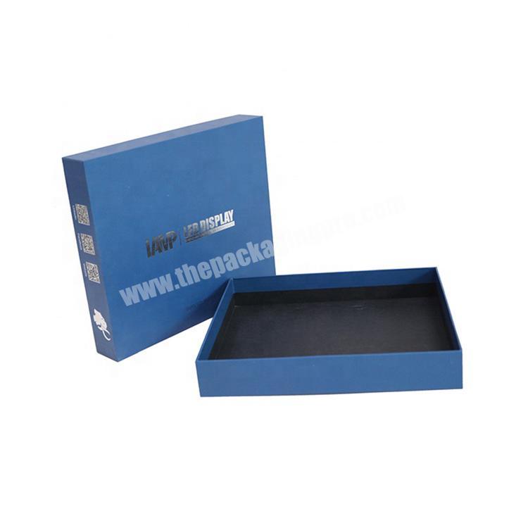 CMYK+Pantone Color Custom printing Electronics packaging cardboard box with lid