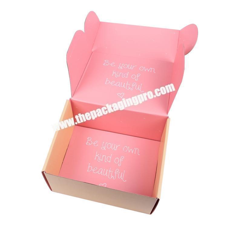 CMYK Printed Mailing Box Corrugated Collapsible Box Easily Open and Fold Box