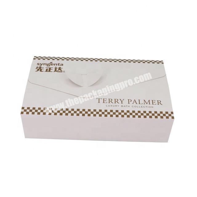 Coated paper can be customized luxury bath series towel box  Irregular packaging box