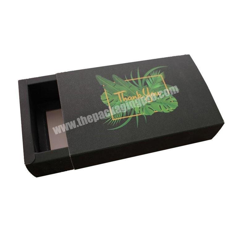 Coated paper drawer box matte lamination paper box for snacks