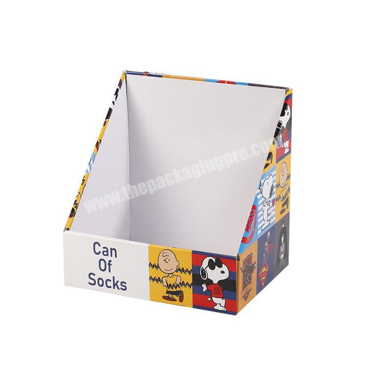 collapsable corrugated box cardboard display stand paper counter display box