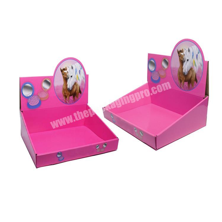 collapsable corrugated box counter display boxes cardboard paperboard retail displays