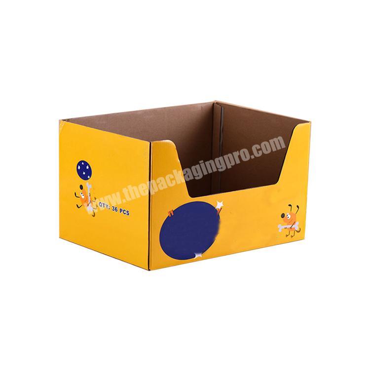 collapsable corrugated box counter display rack paperboard cardboard retail displays