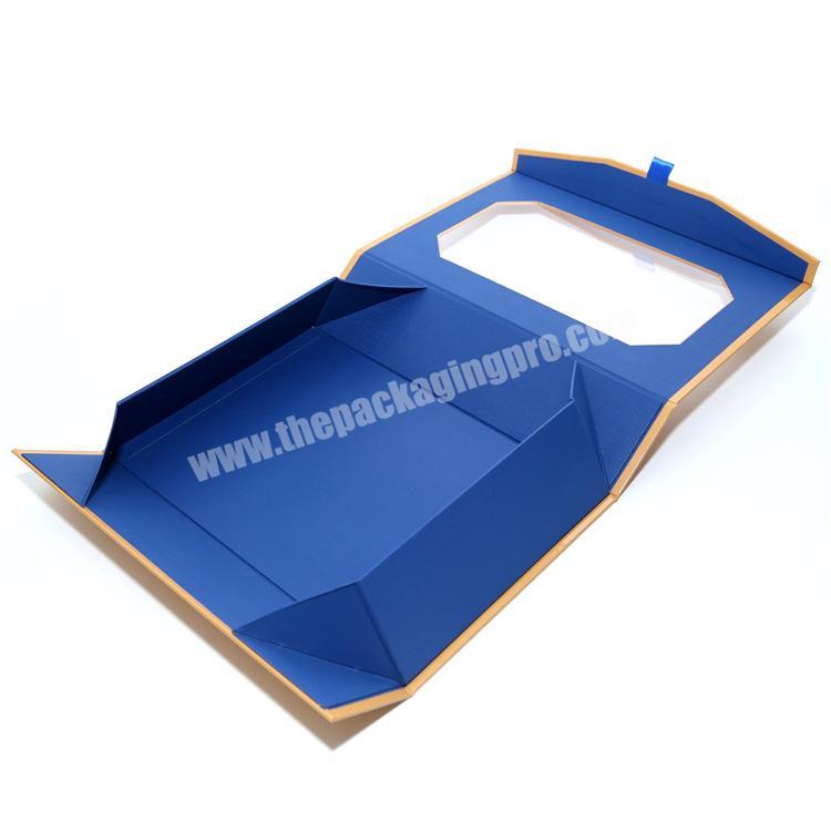Collapsible Box Folding Magnetic Paper Box With Window