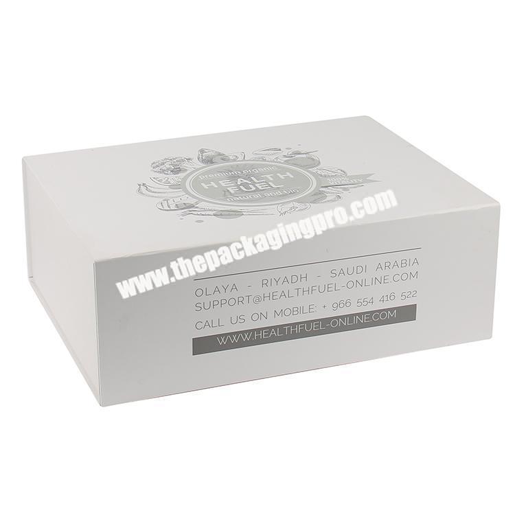 collapsible hard cardboard packaging clothes box with logo